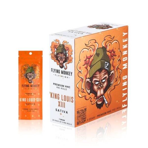 FLYING MONKEY 1 GRAM PREMIUM PACK OF 2 PRE-ROLL -DISPLAY OF 20