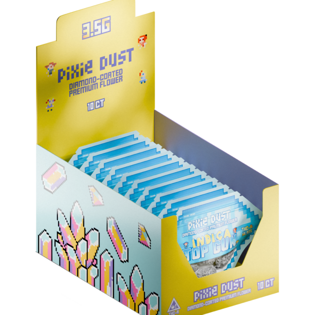 Pixie Dust - 10 CT - Flowers - Diamond - Coated - 3.5 G