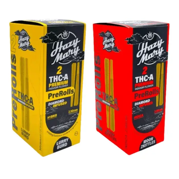 DELTA PREROLL PREMIUM THCA DIAMOND INFUSED – 1.25GM/CT – 2CT/PK – 10PK/BX