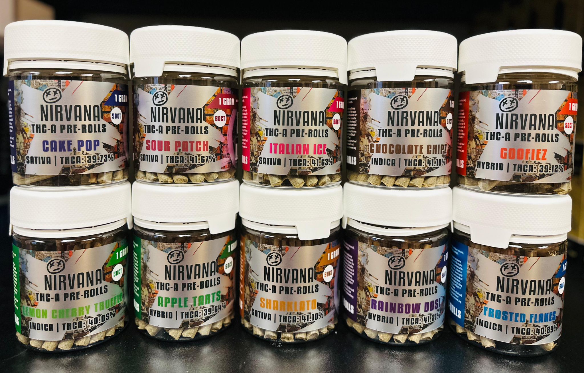 Nirvana - 50 CT - Prerolls - THC - P - 1G