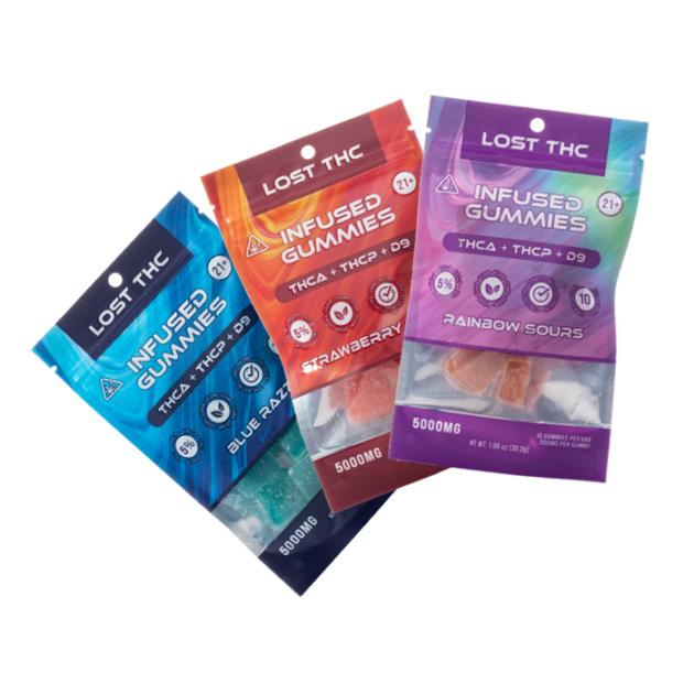 Lost THC - Gummies - THC - A + THCP + D9 - 10 PK - 5000MG